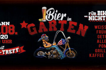 Biergarten – mit Bikertreff